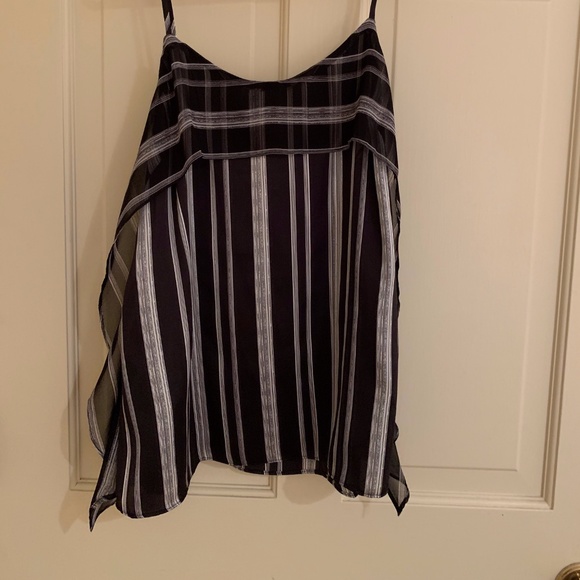 BCBGeneration Striped Ruffle Tank - Picture 3 of 3